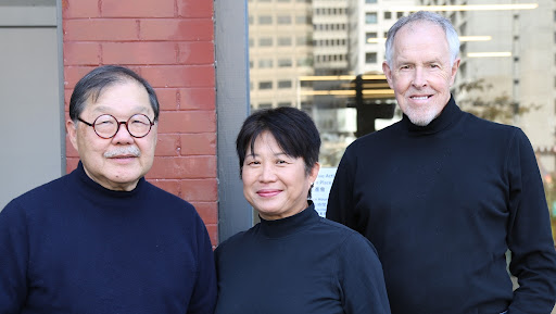 The managing partners of Mock Wallace Associates, who volunteered their time to renovate CAA. (From right to left:) Ron Wallace, Chris Ahn, and Larry Mock.
