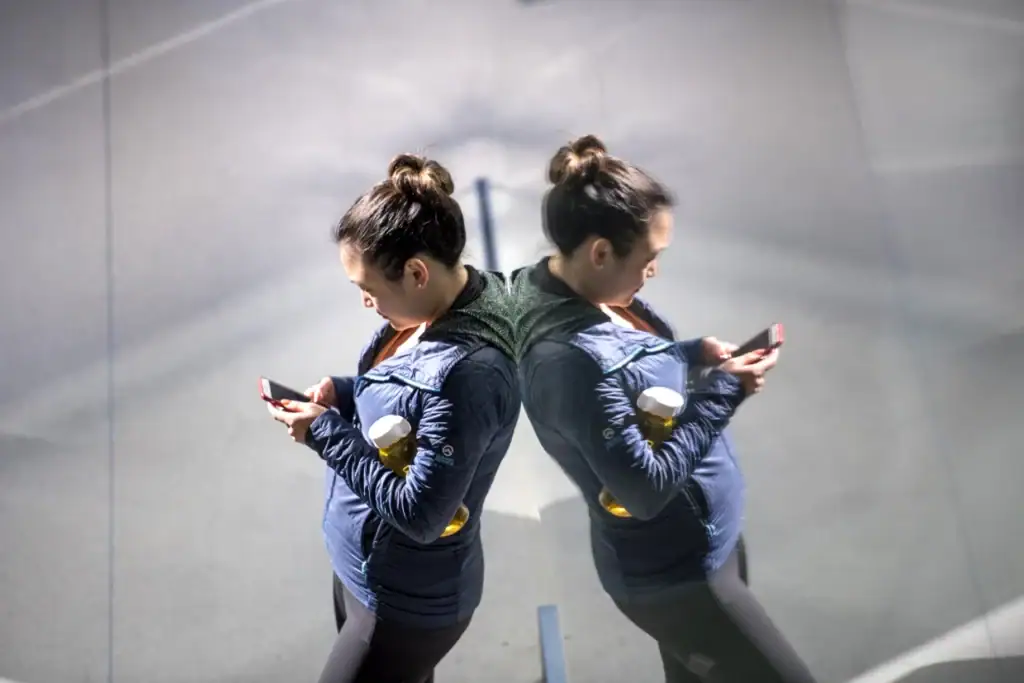 A woman on her phone in San Francisco