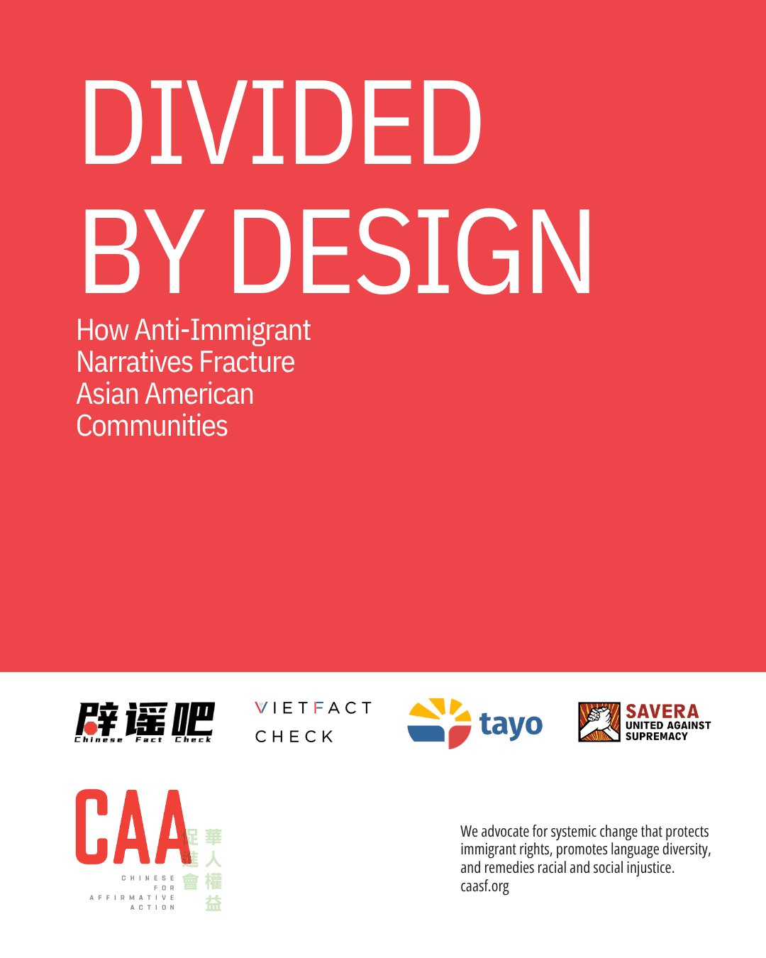 《Divided by Design》英文报告封面